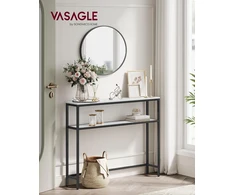 VASAGLE siauras konsolinis staliukas su 2 lentynomis, 80 x 20 x 80 cm, LNT130W59