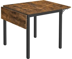 VASAGLE sulankstomas valgomojo stalas 2–4 asmenims, 120 x 78 x 75 cm, KDT077B01