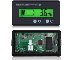 VBESTLIFE akumuliatoriaus įtampos ir talpos matuoklis su LCD ekranu, 6–70 V, 663862396355