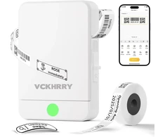 VCKHRRY Bluetooth terminis etikečių spausdintuvas 203 DPI su USB-C, HP6-C