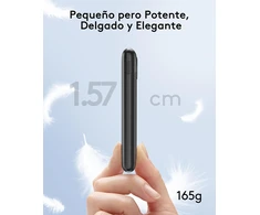 VEEKTOMX išorinė baterija 10000 mAh, 22,5 W, su USB-A ir USB-C jungtimis, VT103