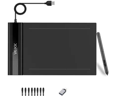 VEIKK grafinė planšetė 15 x 10 cm USB, 8192 spaudimo lygių S640