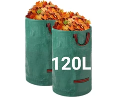 Velway daugkartinio naudojimo sodo atliekų maišai 120 l, 2 vnt., su rankenomis