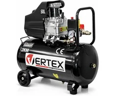 Vertex Best Performance oro kompresorius 50 l, 206 l/min, 8 bar, 1,5 kW, su ratais, VHC50