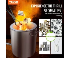 VEVOR propaninė metalo lydymo krosnis 6kg, iki 1482 °C, JHRJD06KG01A