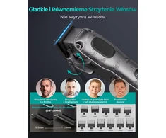 VGRPRO plaukų kirpimo mašinėlė V-007, belaidė, 7000 aps./min., USB-C