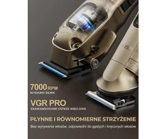 VGRPRO plaukų kirpimo mašinėlės ir trimerio rinkinys, 7000 aps./min., 240 min., V-007 V-109