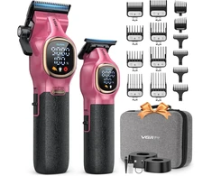 VGRPRO plaukų kirpimo mašinėlės ir trimerio rinkinys V-886C V-886T su DLC ašmenimis