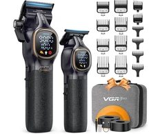 VGRPRO plaukų kirpimo mašinėlės ir trimerio rinkinys su USB-C įkrovimu V-886C V-886T
