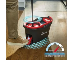 Vileda grindų valymo rinkinys su besisukančiu mopu ir mikropluošto šluoste Turbo 2in1