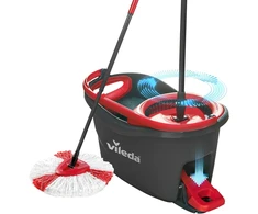 Vileda grindų valymo rinkinys su besisukančiu mopu ir mikropluošto šluoste Turbo 2in1