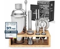 Vinenco Kokteilių rinkinys su laikikliu ir receptų knyga