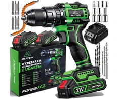 Virella smūginis akumuliatorinis gręžtuvas-suktuvas 21 V 70 Nm FORGE X1