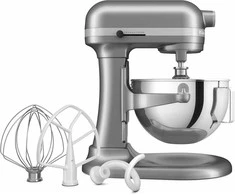 Virtuvinis kombainas KitchenAid Heavy Duty planetarinis maišytuvas su pakeliama 5,2 l metaline misa, sidabro spalvos