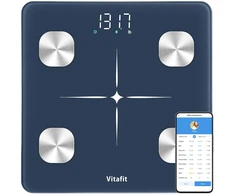 Vitafit išmaniosios kūno sudėties svarstyklės su BIA, LED, iki 182 kg VT7196