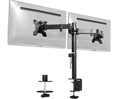 VIVO dvigubas stalinis monitorių laikiklis 13–27 col., VESA, STAND-V002