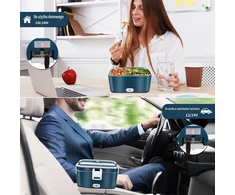 VIYSPNV elektrinė pietų dėžutė automobiliui ir biurui, 1,8 l, 120 W