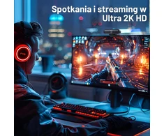 VIZOLINK internetinė kamera W4DS 2K ir 1080p 60 k./s su stereo mikrofonu, USB