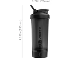 VOLTRX elektrinis baltymų kokteilių plaktuvas 680 ml USB-C, vt005