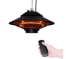 VONROC pakabinamas infraraudonųjų spindulių šildytuvas, 1500 W, su nuotolinio valdymo pultu, PH501AC