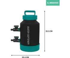 VONROC vandens minkštintuvas su 20 m sodo žarna, 1000 l, S_WS504XX