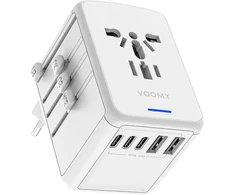 Voomy kelioninis kištukų adapteris daugiau nei 170 šalių su 3 USB-C ir 2 USB-A 8720153812849