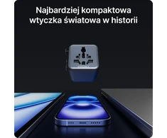Voomy universalus kelioninis elektros lizdo adapteris 2500 W, 170+ šalių, Y601