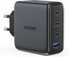 Voomy USB-C GaN tinklo įkroviklis 140 W su 3 USB-C ir USB-A jungtimis M6140