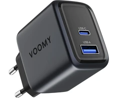 Voomy USB-C tinklo įkroviklis 35 W su USB-C ir USB-A jungtimis M635