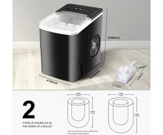 Vpcok Direct ledo kubelių gaminimo aparatas, 12 kg/24h, 95 W, 2.2 l talpa, HZB-12/B