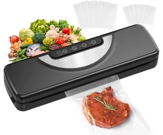 Vpcok Direct maisto vakuumavimo aparatas, 110 W, su integruotu peiliu, automatinis, ABS korpusas