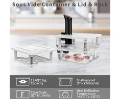 Vpcok Direct sous vide indas 12 l su dangčiu ir reguliuojamu padėklu 004975