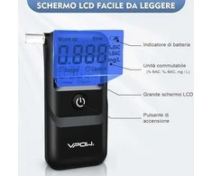 VPOW Alkotesteris su LCD ekranu