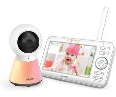VTech vaizdo auklė su 5 colių ekranu, naktine lempute ir lopšinėmis BM5254
