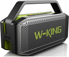 W-KING nešiojama Bluetooth garso kolonėlė 60 W IPX6 atspari vandeniui, stereofoninis garsas, 40 h veikimo su NFC, AUX, TF, mikrofonas, D9-1
