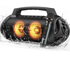 W-KING nešiojama Bluetooth kolonėlė 70 W RMS, IPX6, mikrofonas, akumuliatorius 42 val., D10