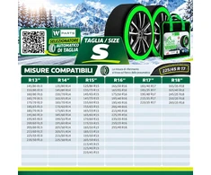 W-Parts sniego kojinės automobiliams Arctic Socks S, EN 16662-1:2020, 68071