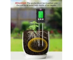 WADEO Dirvožemio matuoklis su LCD ekranu