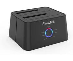 WAVLINK dviejų lizdų SATA diskų dokavimo stotelė USB 3.0 ir USB-C, WL-ST334U