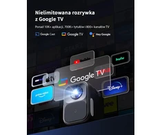 WEMAX nešiojamasis Full HD projektorius su Google TV, Bluetooth ir Wi-Fi VP03