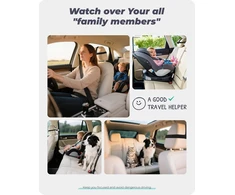WEMOH automobilinė kūdikio stebėjimo kamera su 5 colių IPS 1080p ekranu MAA003-WE