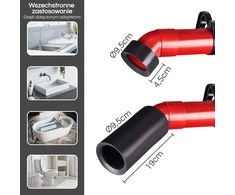 WERKSTEIN rankinis vamzdžių valymo siurblys su 1.2 l talpa PUMP XL