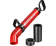 WERKSTEIN rankinis vamzdžių valymo siurblys su 1.2 l talpa PUMP XL