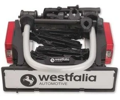 Westfalia dviračių laikiklis automobiliui, aliuminis, 2 dviračiams, 60 kg, juodas/sidabrinis, 350050600001