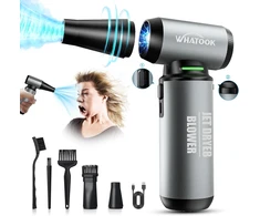 WHATOOK belaidis suslėgto oro pūstuvas kompiuteriui, 200000 aps./min., 10000 mAh, USB-C Air Duster