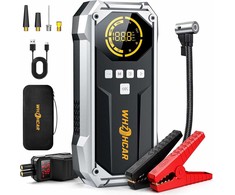 WHZOHCAR 26800 mAh automobilio startinis powerbankas su kompresoriumi 6000 A, 12 V