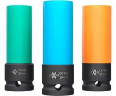 WIESEMANN 1893 smūginių galvučių rinkinys ratlankiams 17, 19 ir 21 mm, 1/2 col., 80058