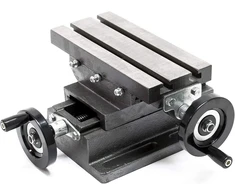 WilTec 2 ašių kryžminis frezavimo stalas 170 x 85 mm, X 100 mm, Y 80 mm, 61008