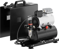 Wiltec aerografo kompresorius AF186A, 4 bar, 23 l/min, su oro baku, modelis 34244
