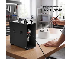 Wiltec aerografo kompresorius AF186A, 4 bar, 23 l/min, su oro baku, modelis 34244